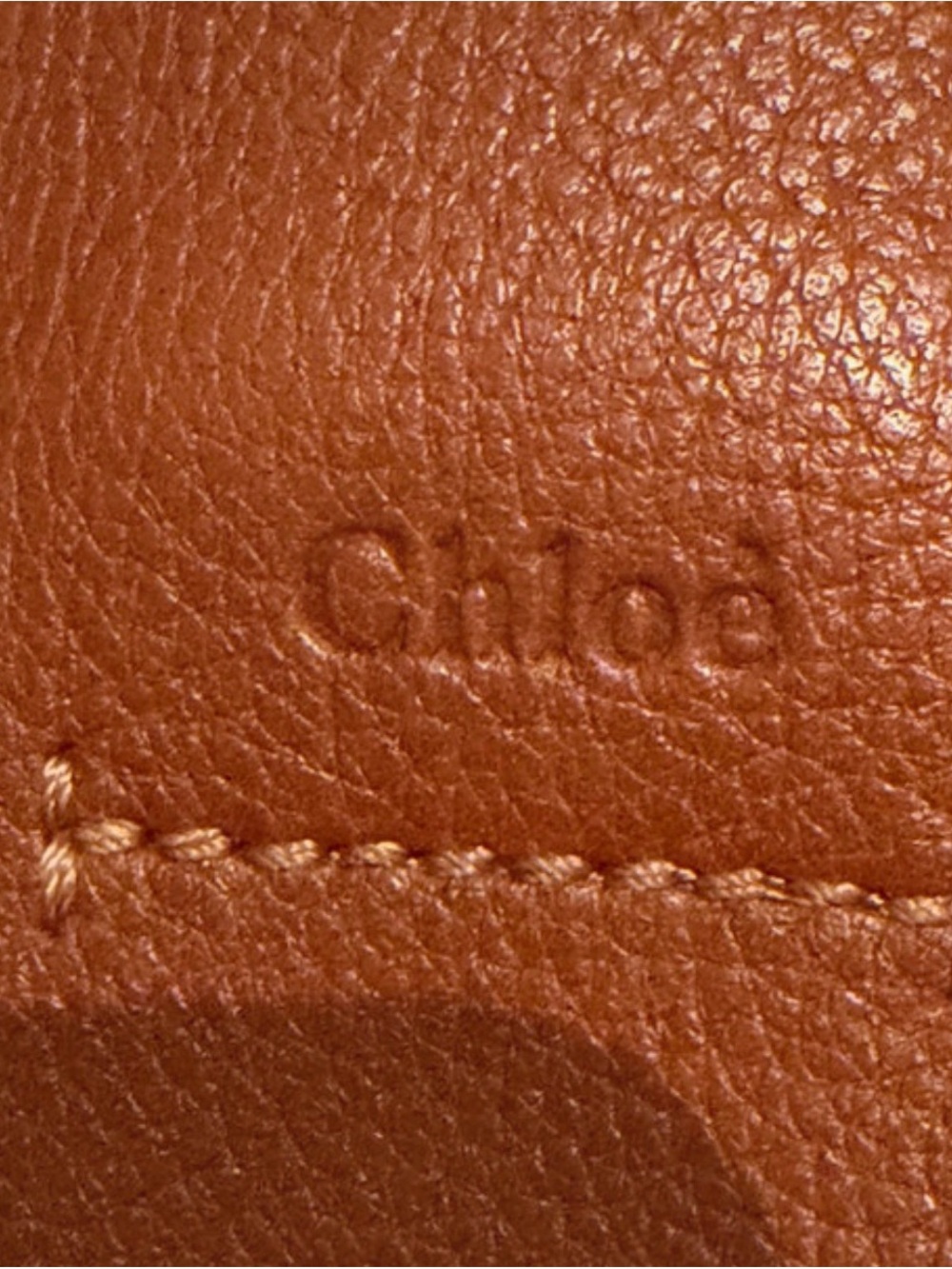 Chloe Milo Tan Leather Tote Bag! EUC with COA! - Picture 5 of 10